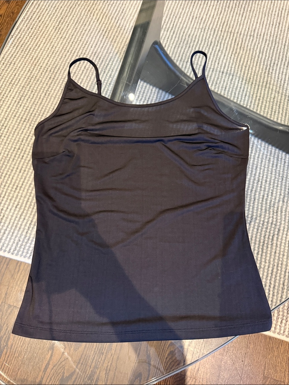 Women's Black Spaghetti-Strap Tank Top